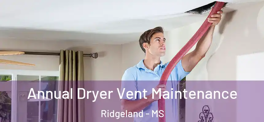  Annual Dryer Vent Maintenance Ridgeland - MS